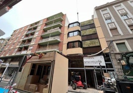 Das Gebäude, das bald ein Hotel im Zentrum von Zaragoza sein wird.
