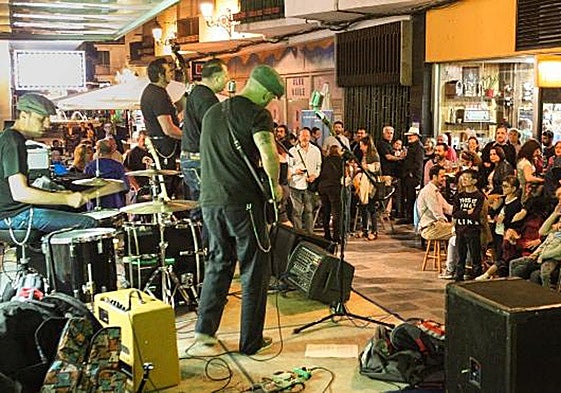 Ein Konzert einer der vergangenen Ausgaben der 'Ruta del Rock'.