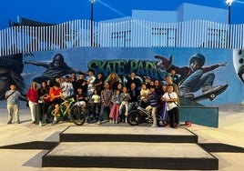 Präsentation des Skateparks.