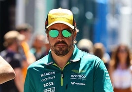 Fernando Alonso beim Training in Barcelona
