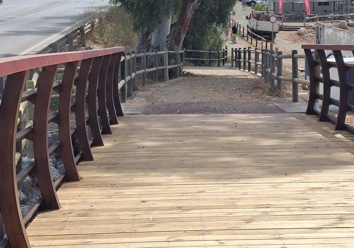 Die Brücke nach der Instandsetzung.