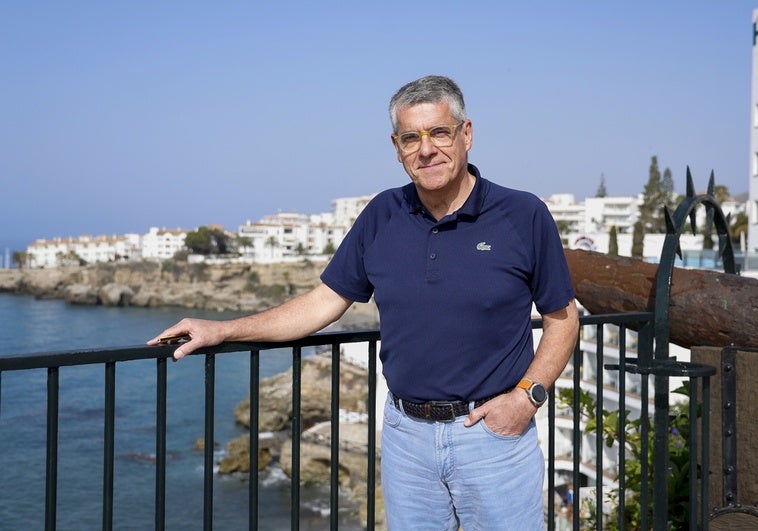 José Albert Armijo vor dem Interview auf dem Balcón de Europa.