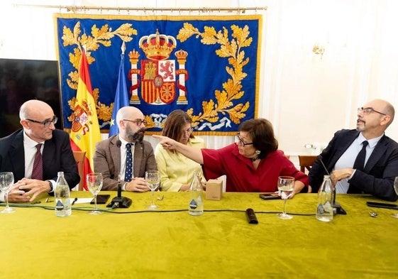 Vertreter von Richter- und Staatsanwaltsverbänden am Dienstag in Madrid.