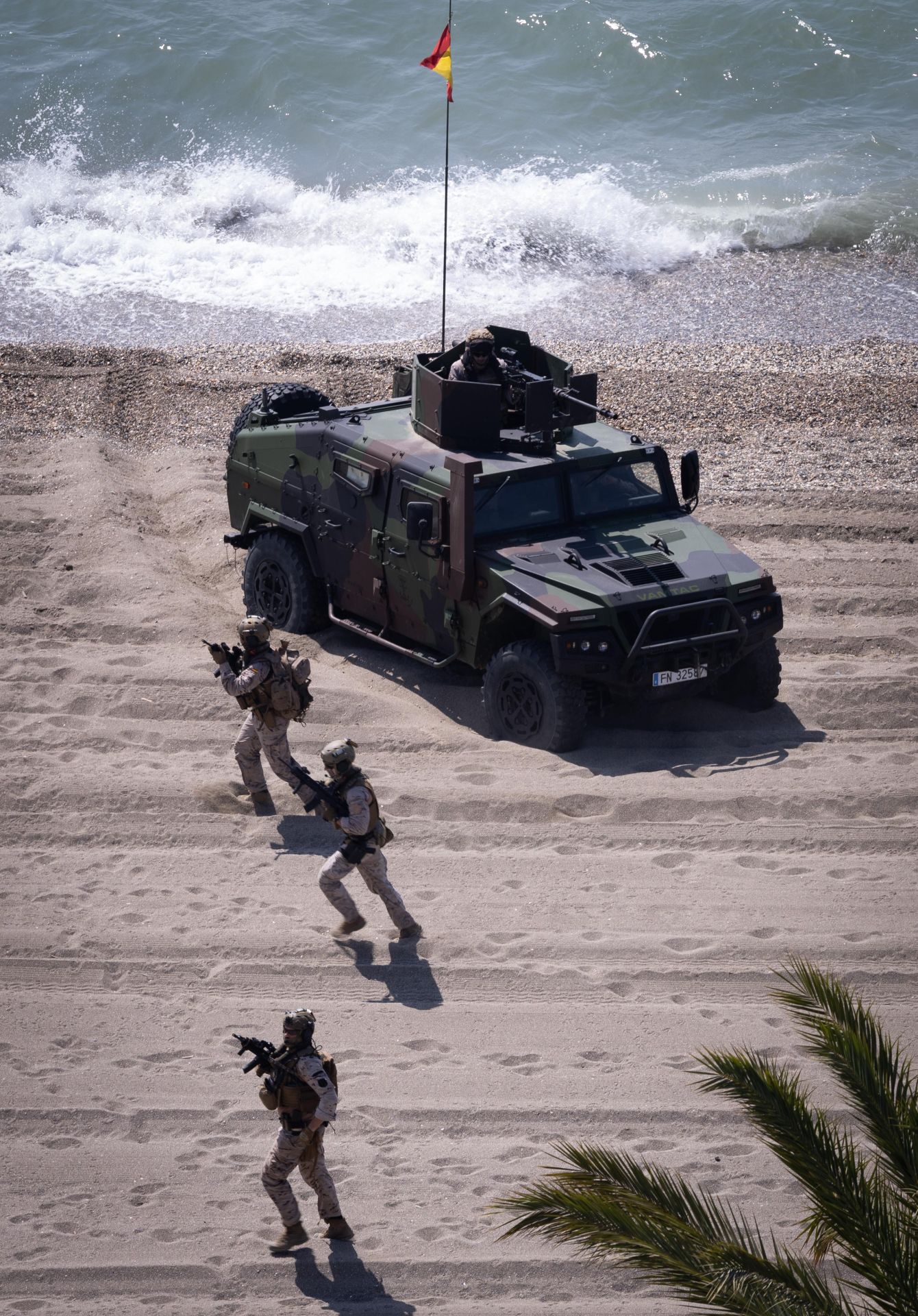 Die Militärschau am Strand von Málaga in Fotos