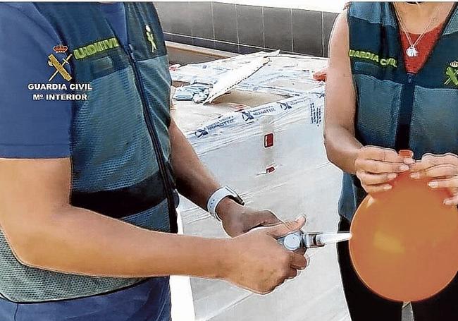 Die Guardia Civil bei einem Einsatz.