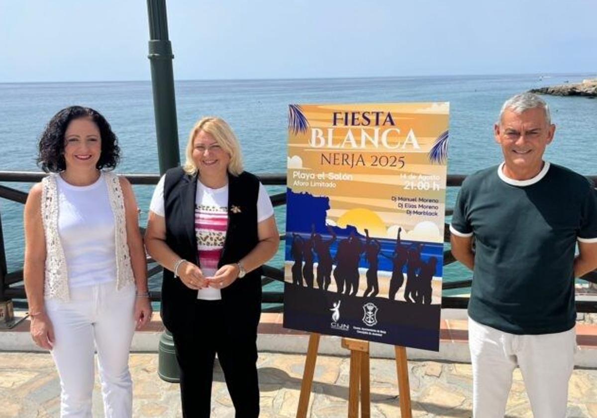 Präsentation der Fiesta Blanca von Nerja.