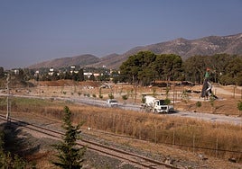 Stand der Arbeiten im Benítez-Park, die noch nicht abgeschlossen sind.