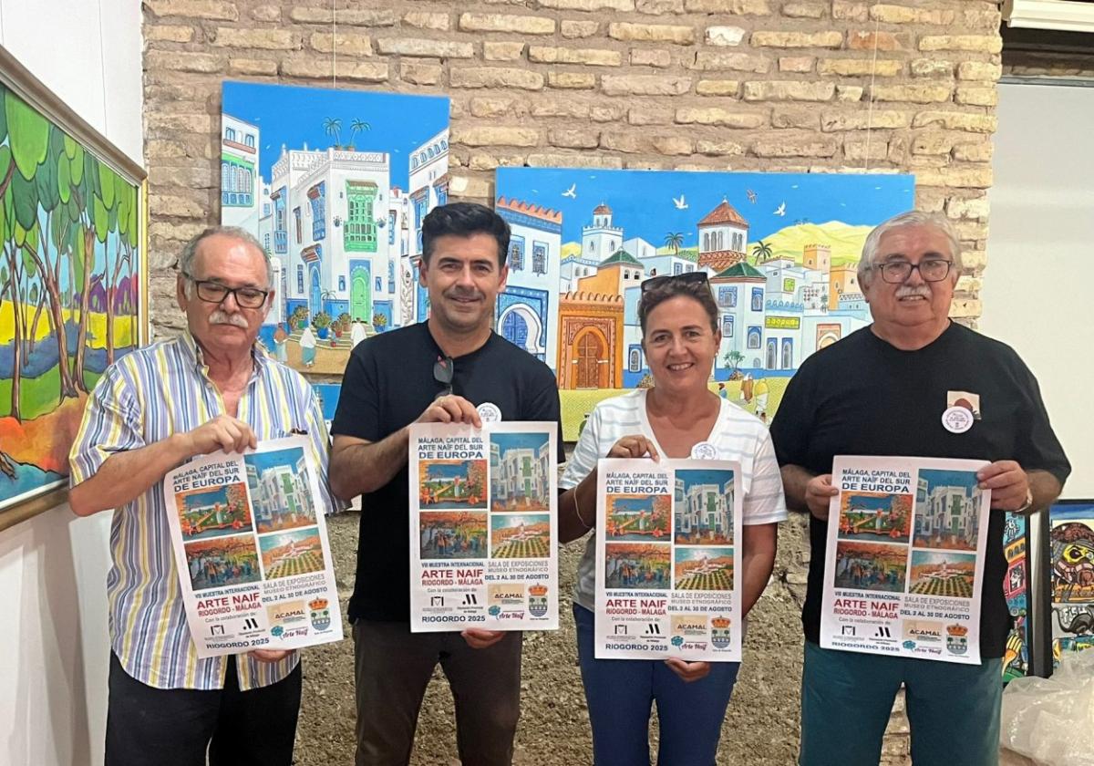 Präsentation der achten Edition der Ausstellung für Naive Kunst in Riogordo.