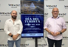 Chefkoch R. Soler (l.) mit J. Pérez Atencia bei der Präsentation.