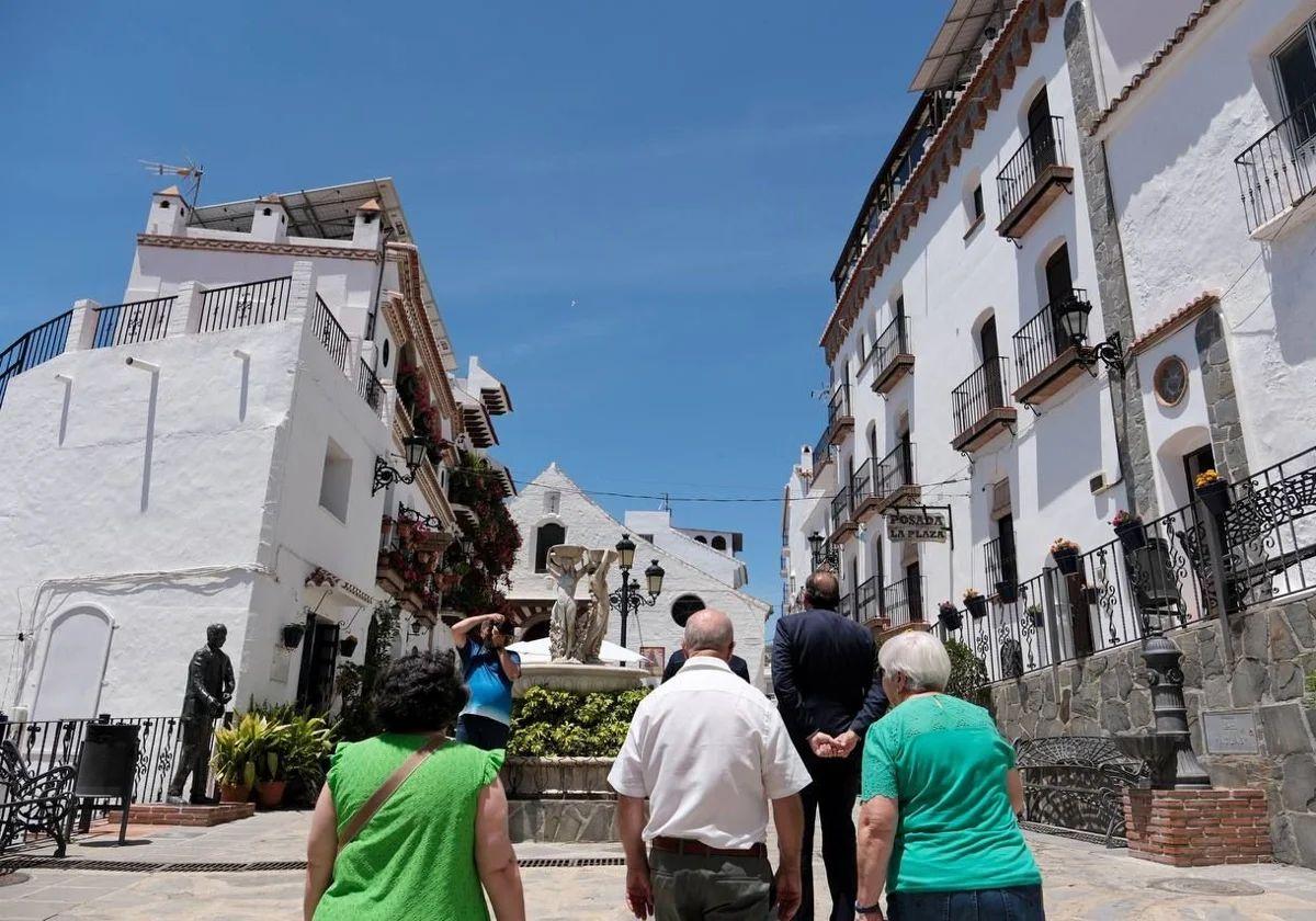 Straße in Canillas de Albaida, in der Provinz Málaga.