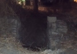 Der Brunne, in dem die Leiche gefunden wurde.