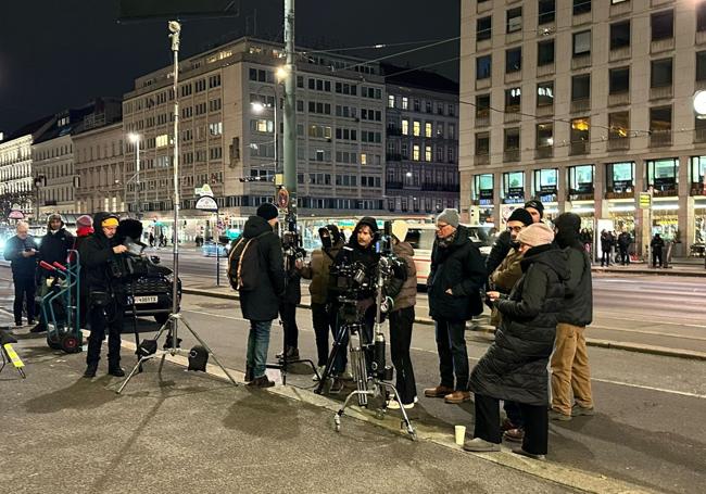 Dreharbeiten zum Film 'Fundbox'.