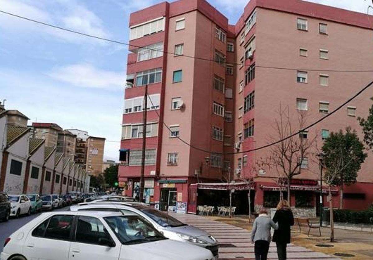 Die Calle Alcalde José María Corona im Stadtteil Carretera de Cádiz.