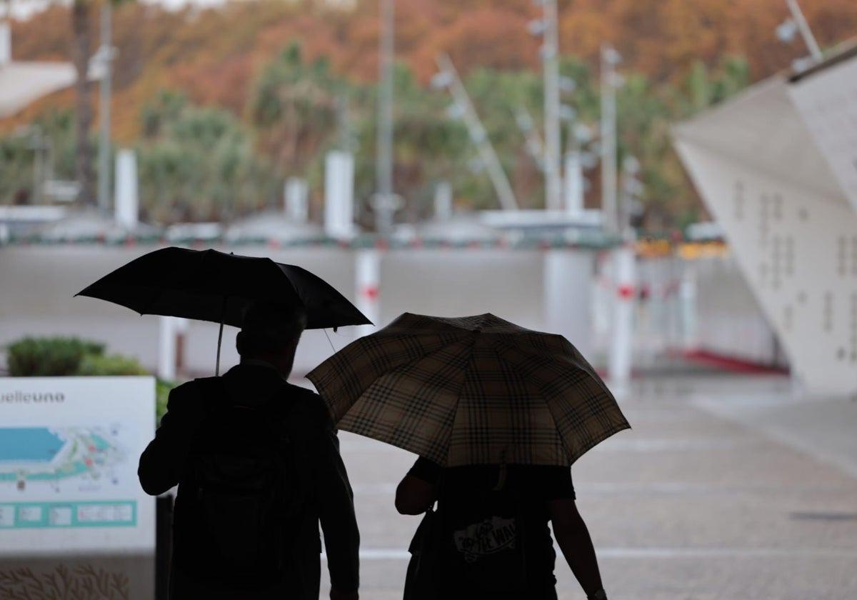 Hohe Wahrscheinlichkeit von Regen in der Provinz Málaga