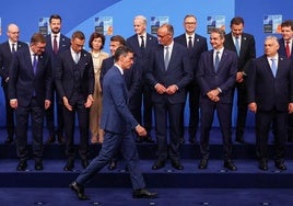 Der spanische Regierungschef Pedro Sánchez während des Gipfeltreffens am 25. Juni in Den Haag.