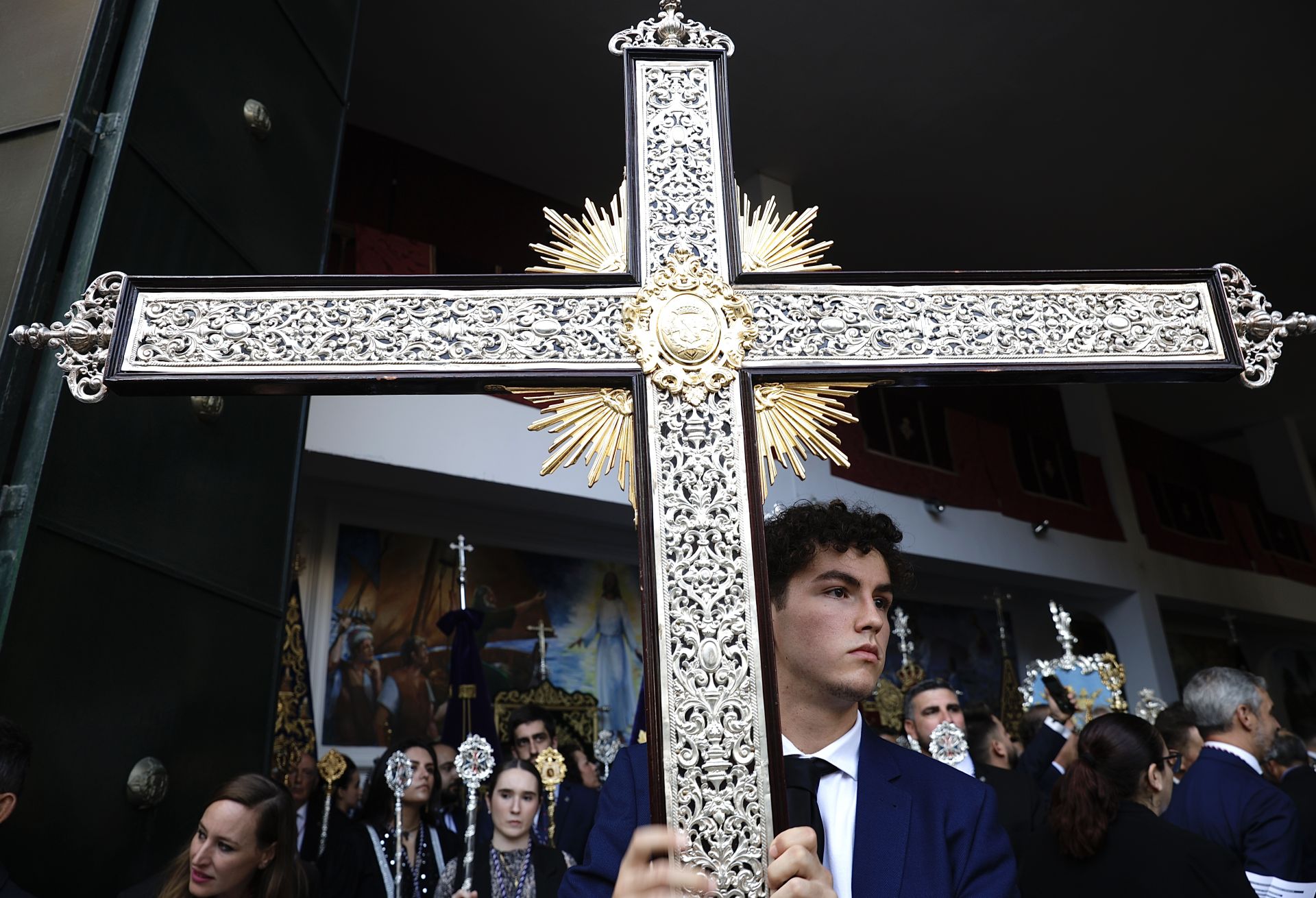 Tausende Zuschauer bei der Prozession der Virgen de la Trinidad in Málaga