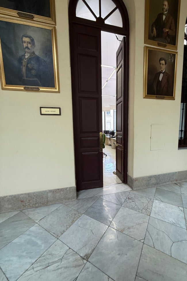 Das Büro des Rechnungsprüfers, in dem sich die Ratten befinden.