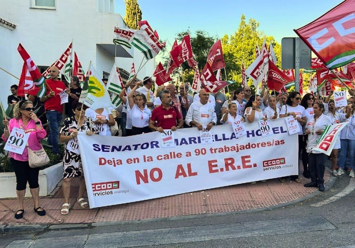 Personal des Senator Hotels in Marbella streikt für den Erhalt der Arbeitsplätze