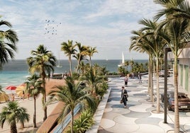 Der künftige Zustand der Promenade von La Caletilla