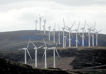 Ein Windpark im galicischen Lugo.