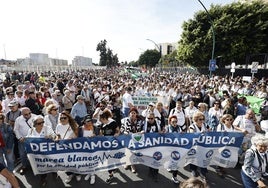 Demonstrationszug in Málaga