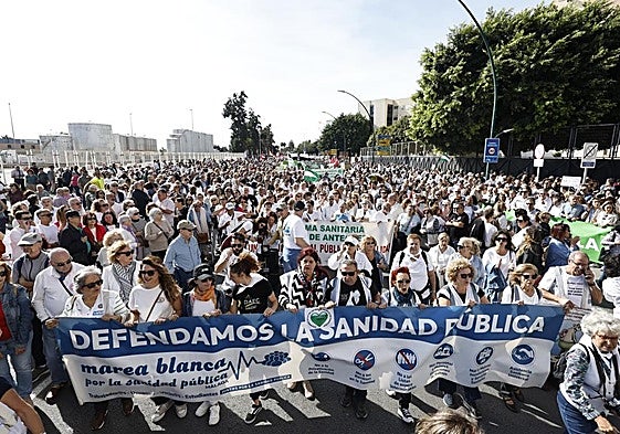 Demonstrationszug in Málaga