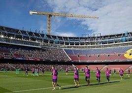 Der FC Barcelone bei einem Training im Camp Nou am 7. November.