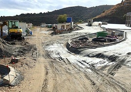 Stand der Arbeiten am ersten Clean Point in Torrox, der Anfang 2026 eröffnet werden soll.