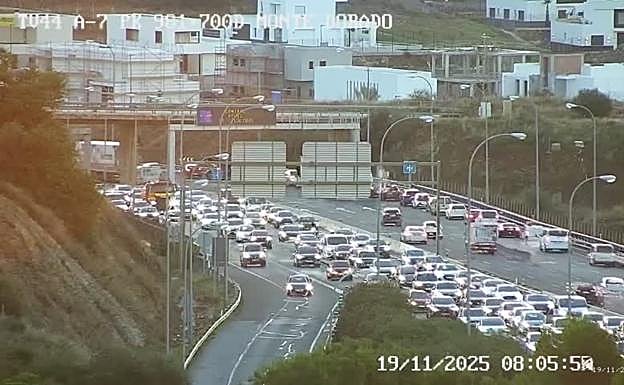 Verkehrsstaus am Mittwoch in Ciudad Jardín.