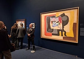 Salvador Dalís Interpretation des Werkes von Picasso 'Estudio con cabeza de yeso' .
