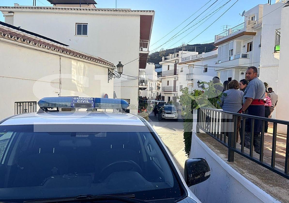 Die Straße, in der sich der Vorfall ereignete, in Torrox.