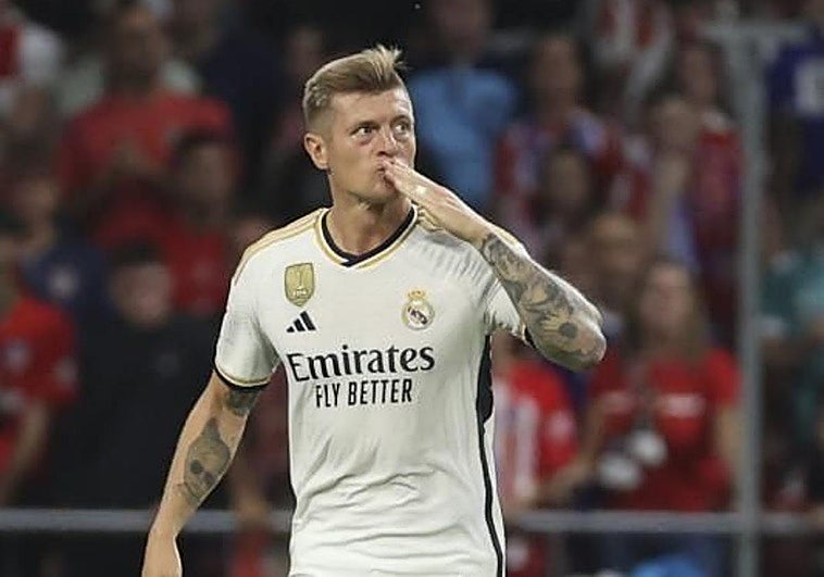 Kross bei seiner Verabschiedung von Real Madrid.