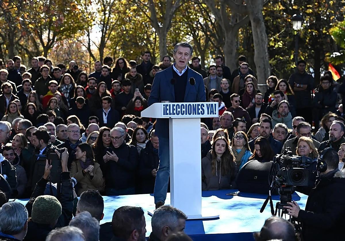 Zehntausende fordern bei PP-Demo in Madrid den Rücktritt der spanischen Regierung