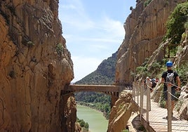 Einer der symbolträchtigsten Abschnitte des Caminito del Rey.