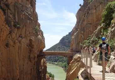 Einer der symbolträchtigsten Abschnitte des Caminito del Rey.