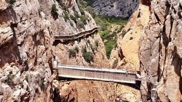 Die Brücke auf dem letzten Abschnitt des Weges.