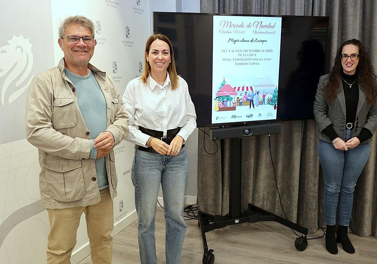 Präsentation des Weihnachtsmarkts.