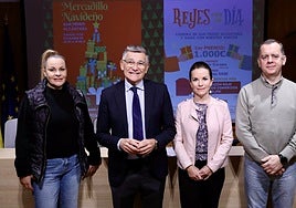 Der stellvertretende Bürgermeister von San Pedro, Javier García, stellte die Initiativen gemeinsam mit Apymespa und dem Verein Tus Tiendas Amigas vor.