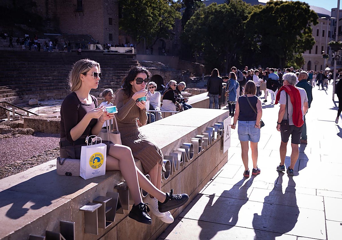 Kurze Ärmel mitten im Dezember in Málaga.