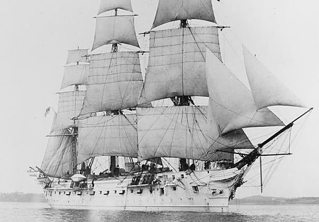 Die Gneisenau im Jahr 1899.