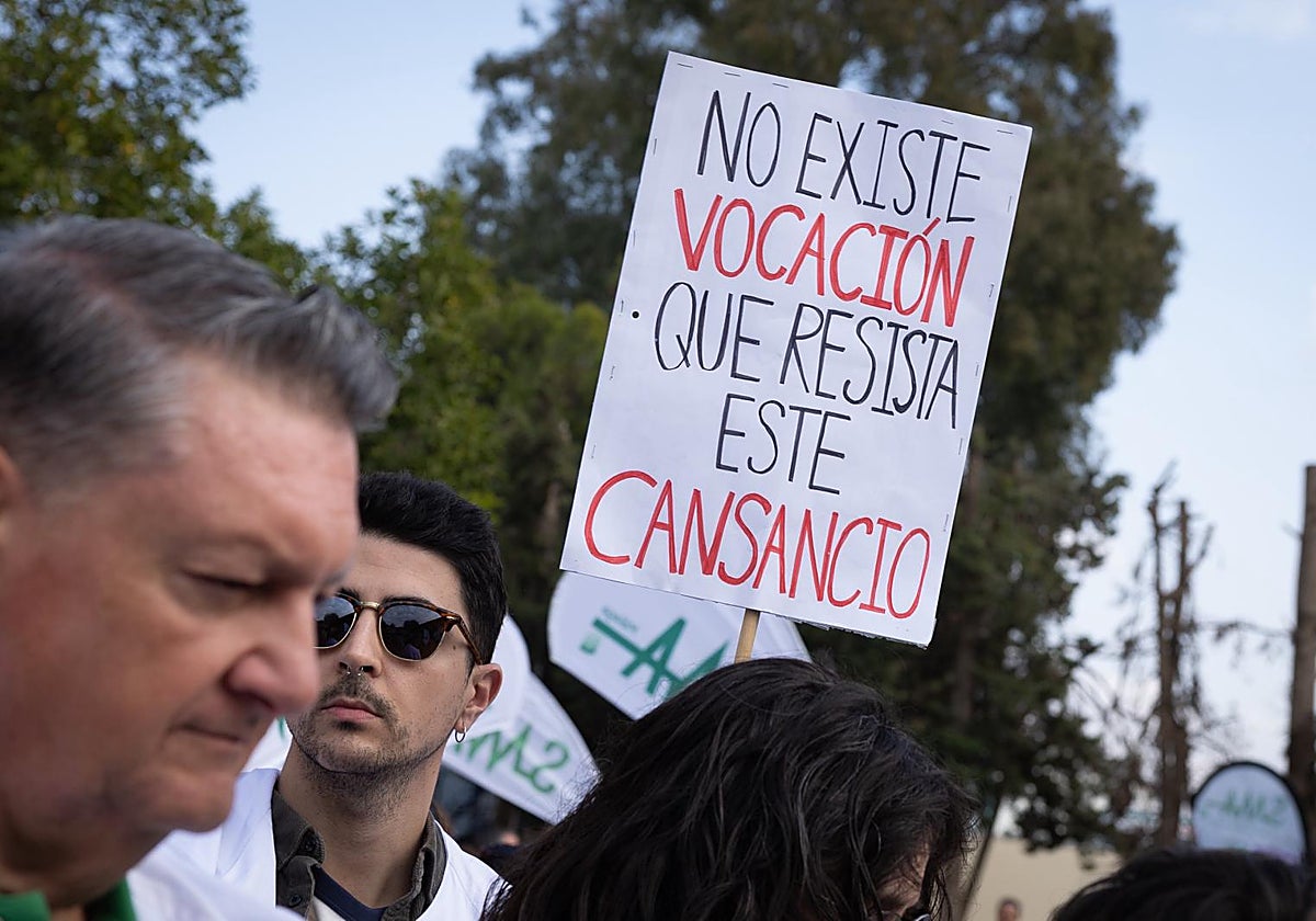 Ein Transparent bei einer der letzten Demonstrationen.