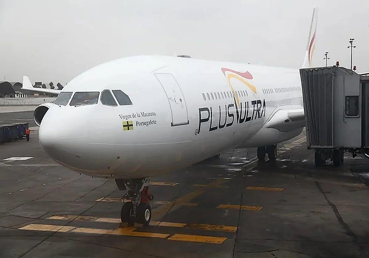 Eine Maschine der Plus Ultra-Fluggesellschaft.