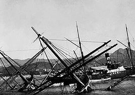 Der Untergang der Gneisenau.