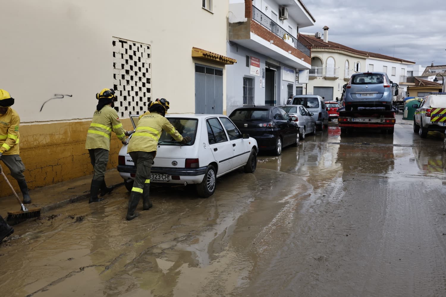 Cártama versucht, sich von der Unwetternacht zu erholen