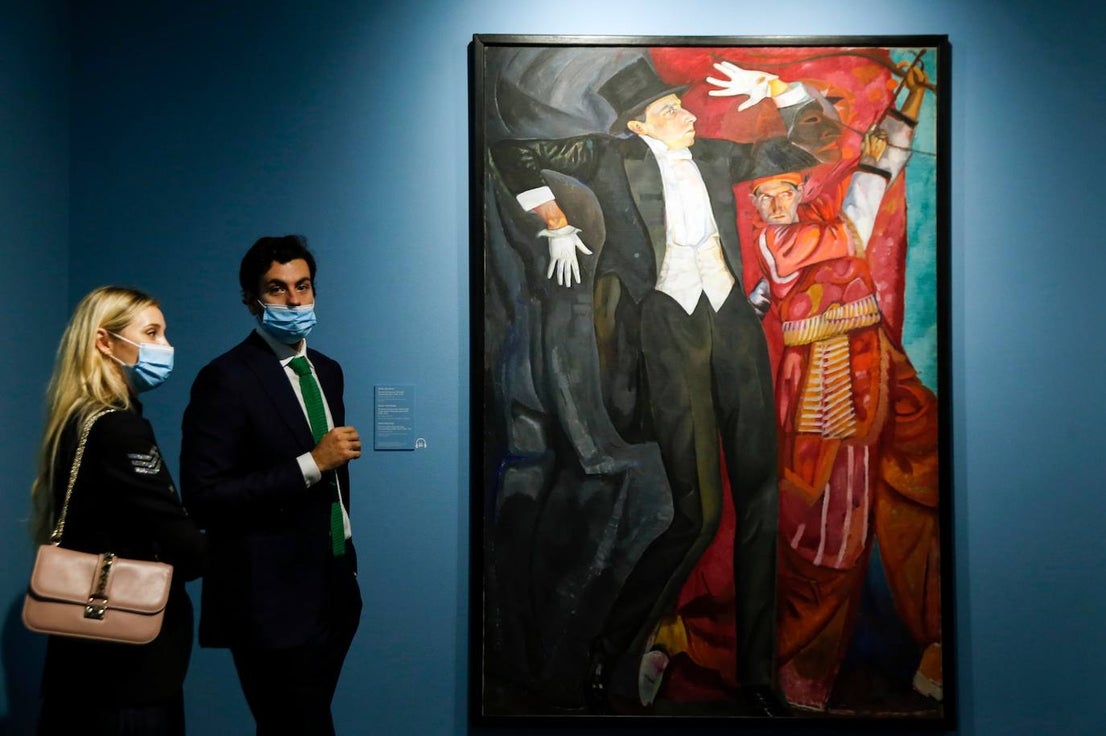 Avant-garde art at the Malaga Russian museum.