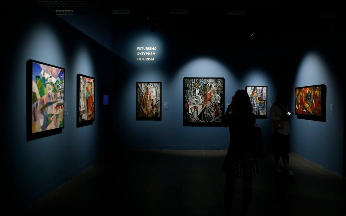 Avant-garde art at the Malaga Russian museum.