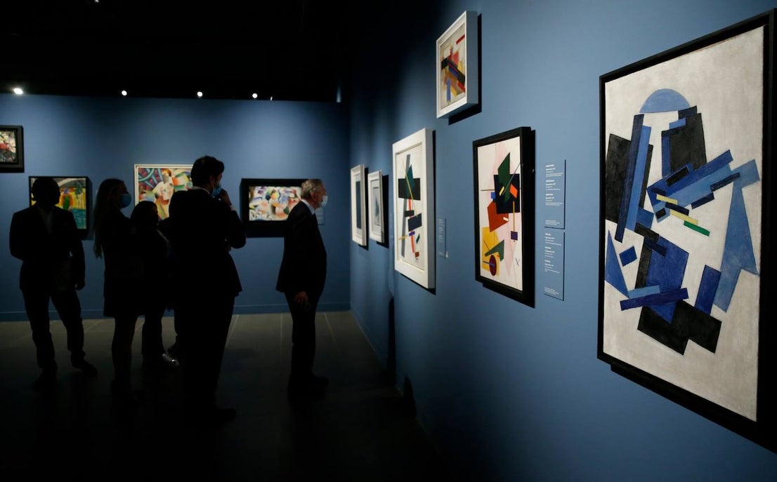 Avant-garde art at the Malaga Russian museum.
