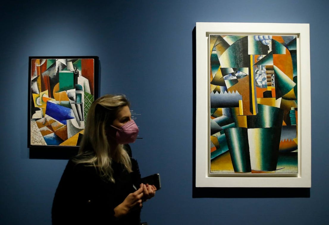 Avant-garde art at the Malaga Russian museum.