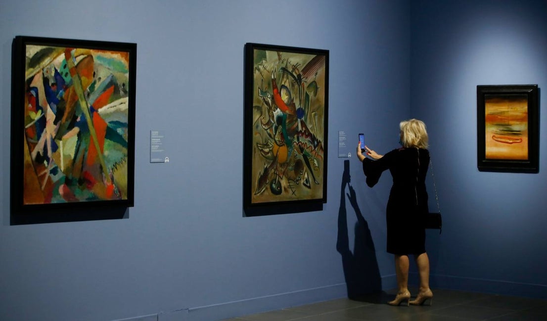 Avant-garde art at the Malaga Russian museum.