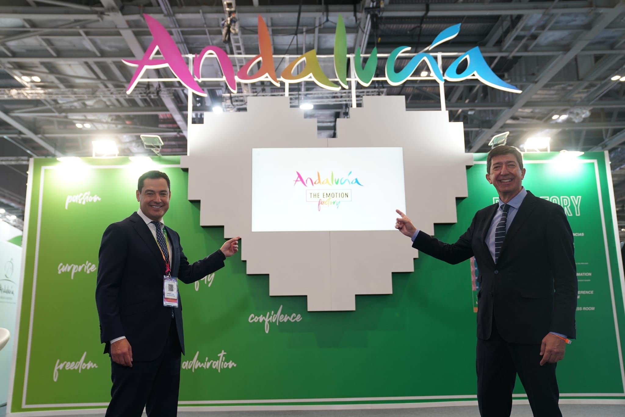 Representatives of the tourism industry in Andalucía and the Costa del Sol at the World Travel Market 2021 in London.